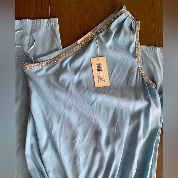 Ramy Brook lulu embellished silk blend jumpsuit in blue NWT - Picture 7 of 9